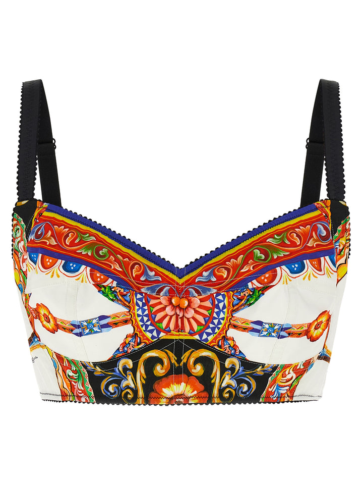 Dolce &amp; Gabbana Multicolor Cotton Tank Tops