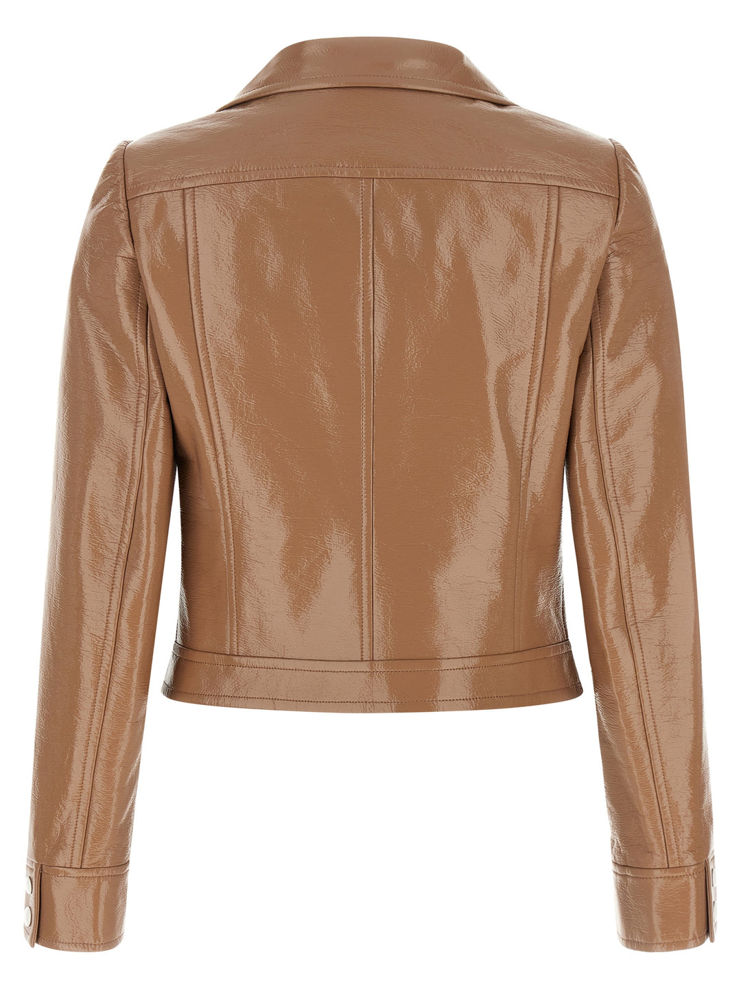 Courrèges Brown Cotton Full-Length Jacket