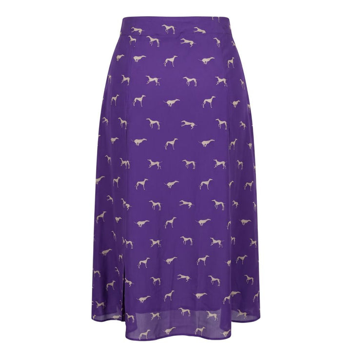 Trussardi Jeans Purple Viscose Women Skirt