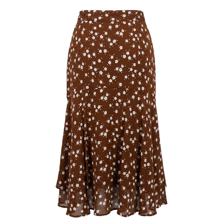 Trussardi Jeans Brown Viscose Women Skirt