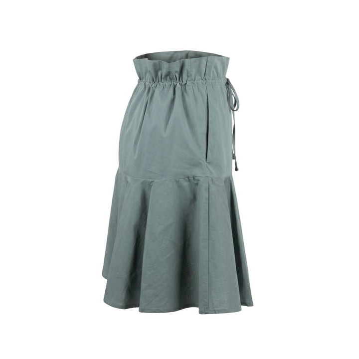 Trussardi Jeans Green Cotton Women Skirt