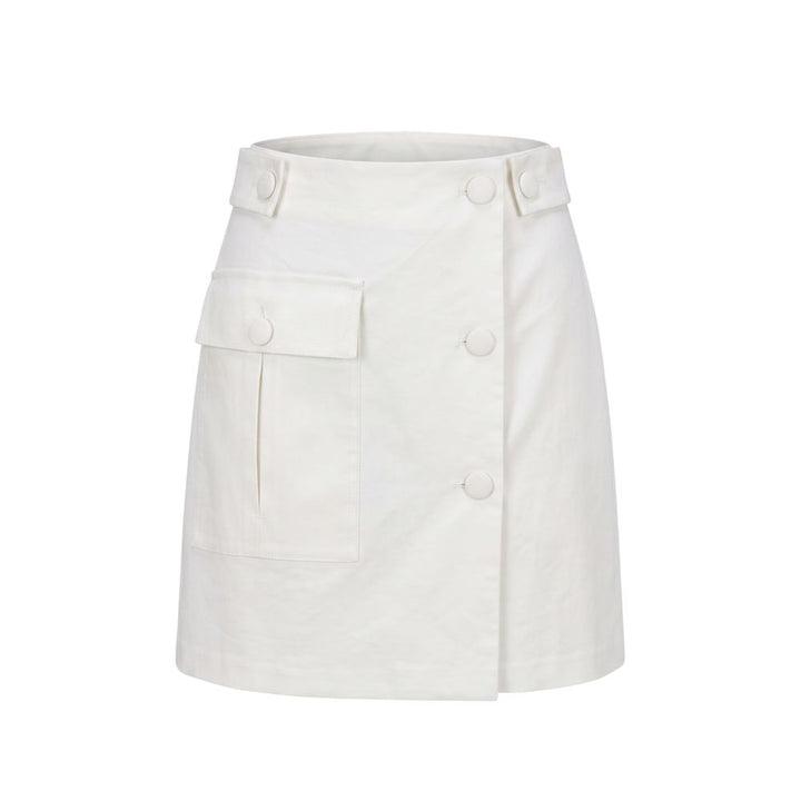 Trussardi Jeans White Viscose Women Skirt