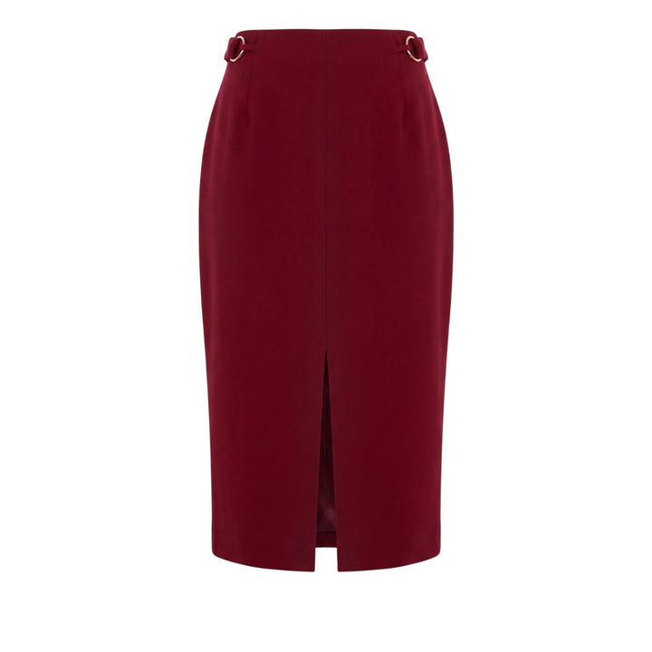 Trussardi Jeans Red Polyester Women Skirt