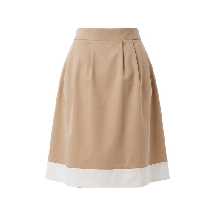 Trussardi Jeans Beige Cotton Women Skirt