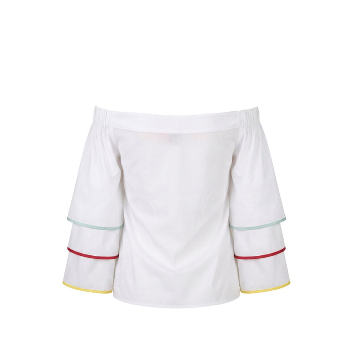 Trussardi Jeans White Cotton Women Shirt