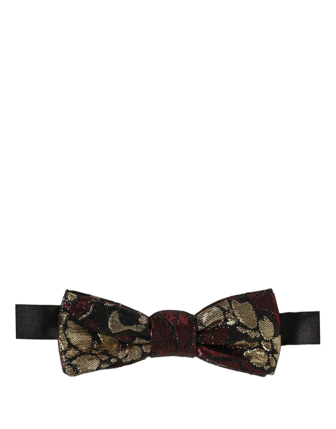 Dolce &amp; Gabbana Multicolor Floral Jacquard Adjustable Neck Papillon Bow Tie