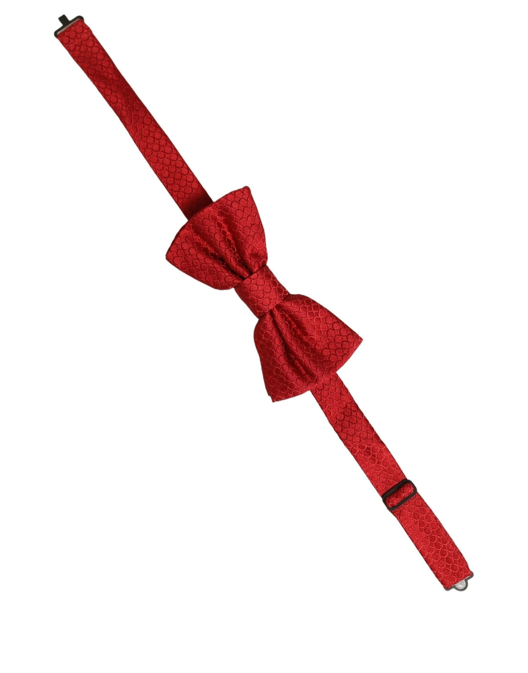 Dolce &amp; Gabbana Men Red 100% Silk Adjustable Neck Papillon Bow Tie