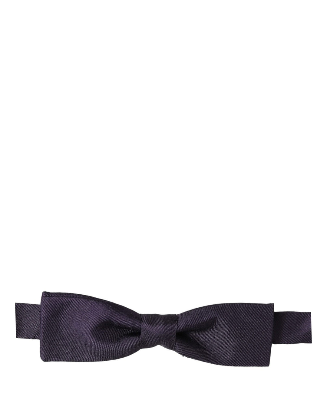 Dolce &amp; Gabbana Men Violet 100% Silk Adjustable Neck Papillon Bow Tie
