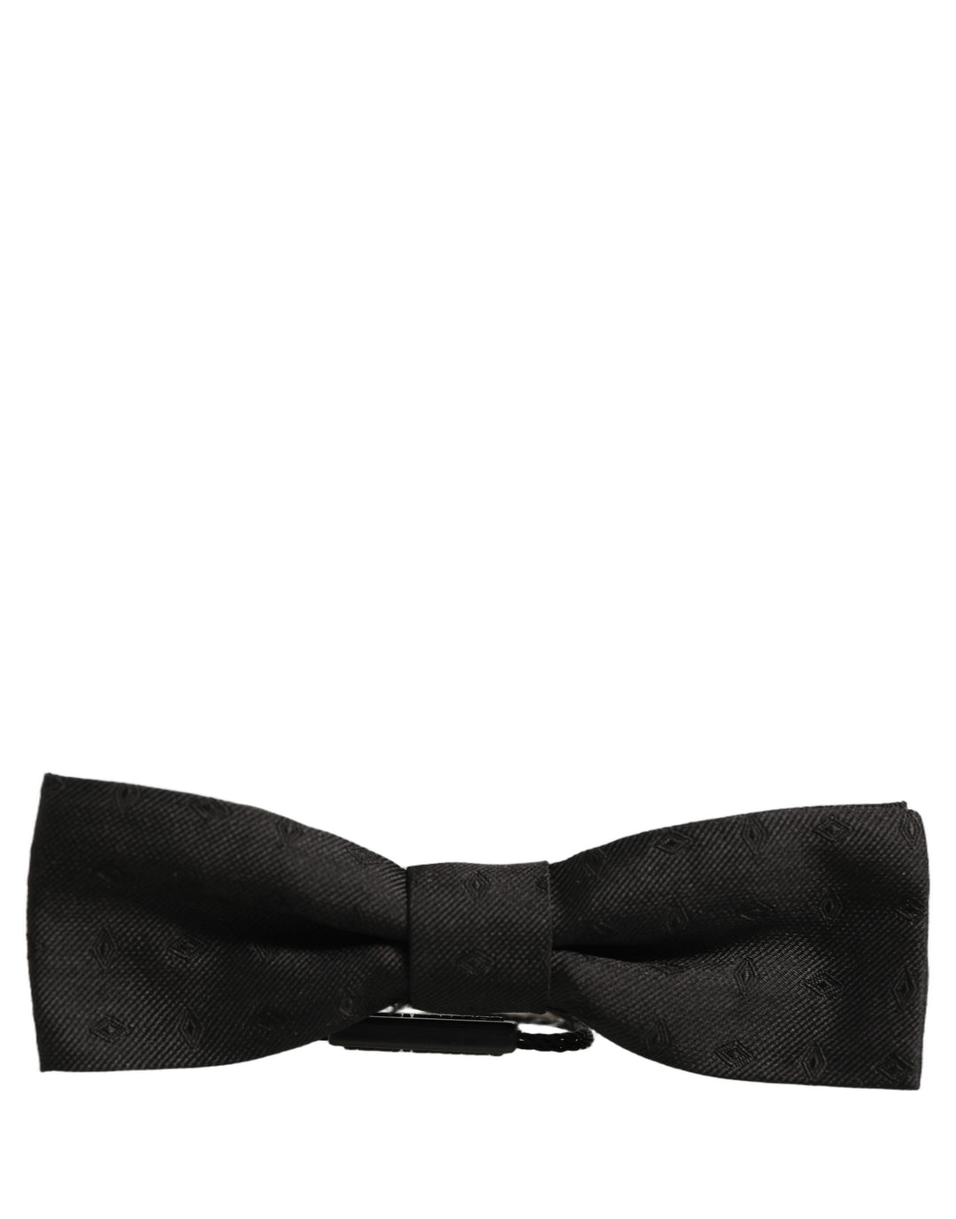Dolce &amp; Gabbana Men Black 100% Silk Adjustable Neck Papillon Bow Tie