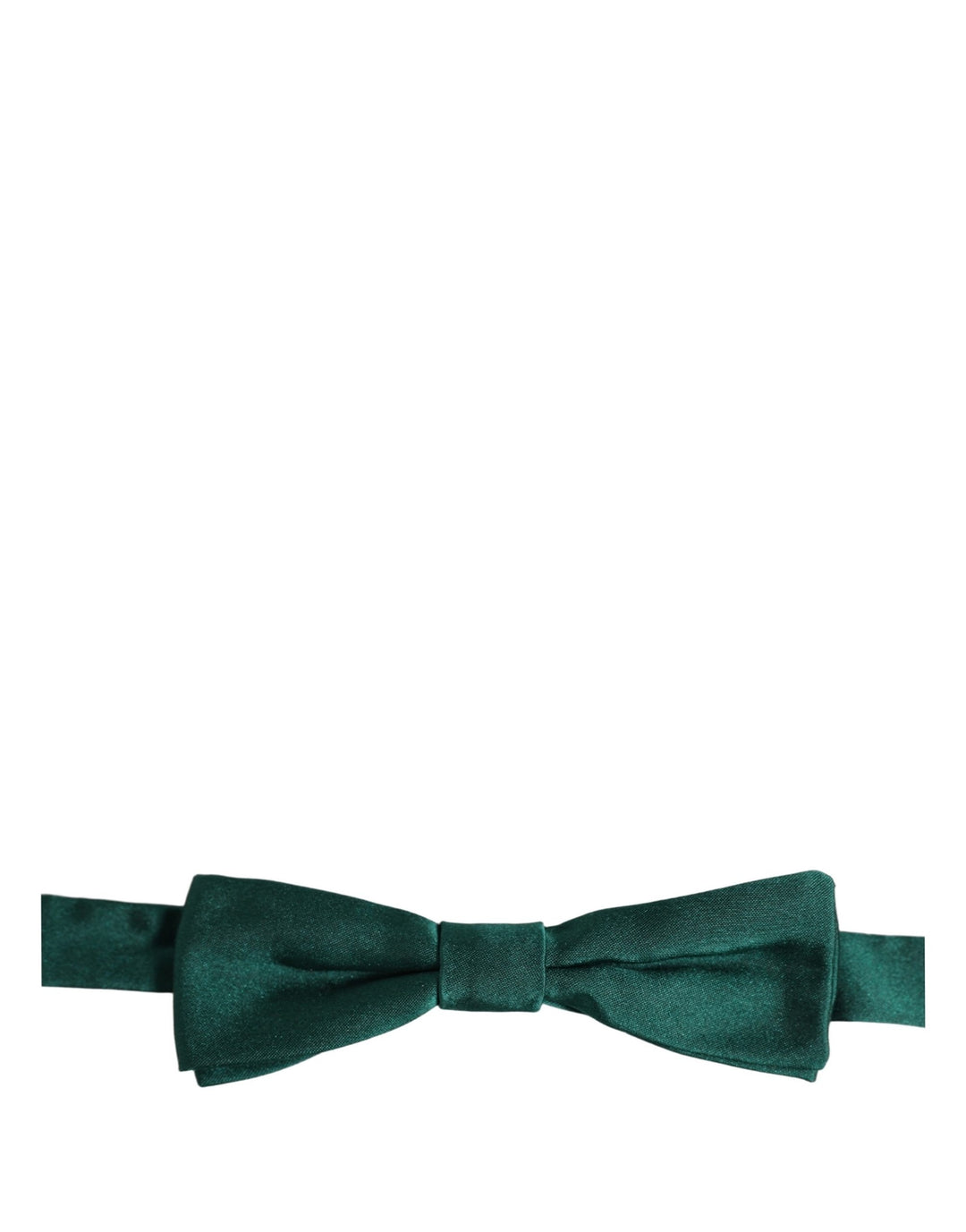Dolce &amp; Gabbana Men Green 100% Silk Adjustable Neck Papillon Bow Tie