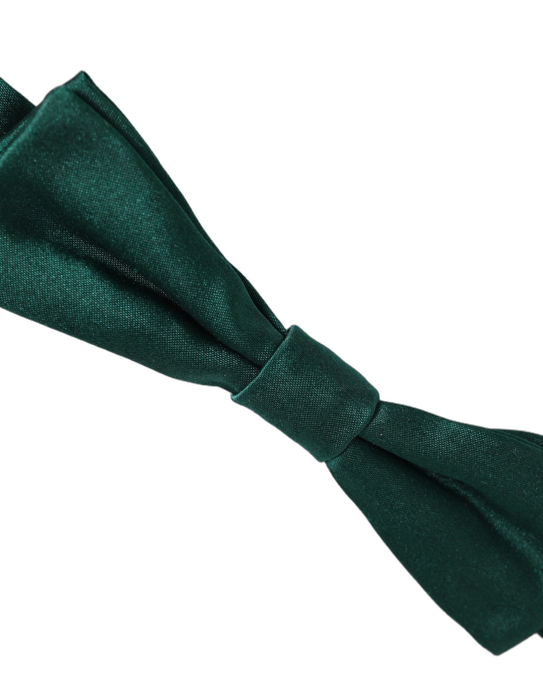 Dolce &amp; Gabbana Men Green 100% Silk Adjustable Neck Papillon Bow Tie