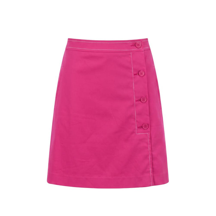 Trussardi Jeans Pink Cotton Women Skirt