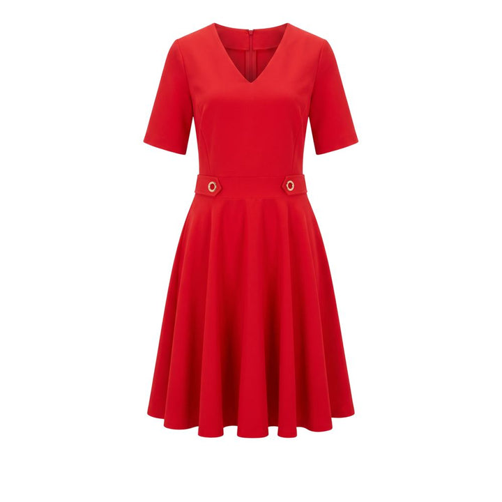 Trussardi Jeans Red Poliestere Women Dress