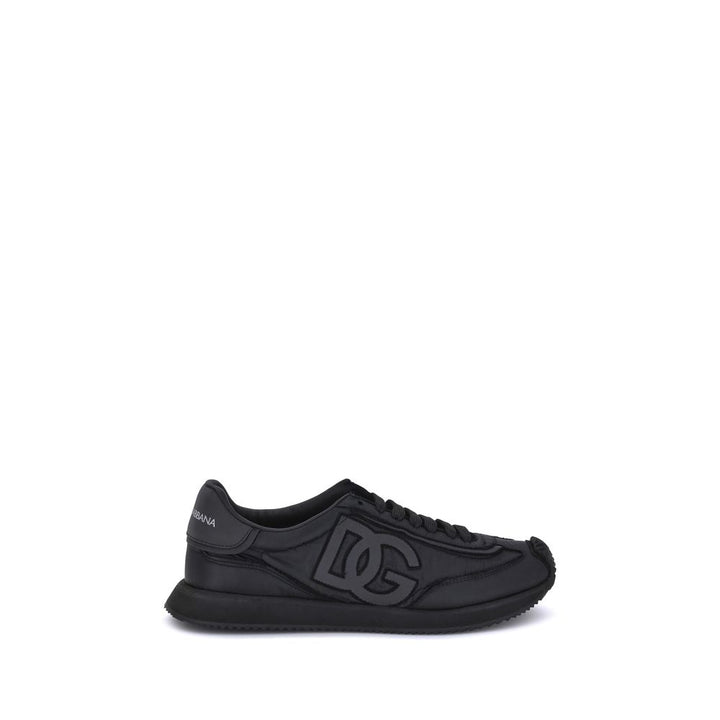 Dolce &amp; Gabbana Black Fabric Athletic Sneakers
