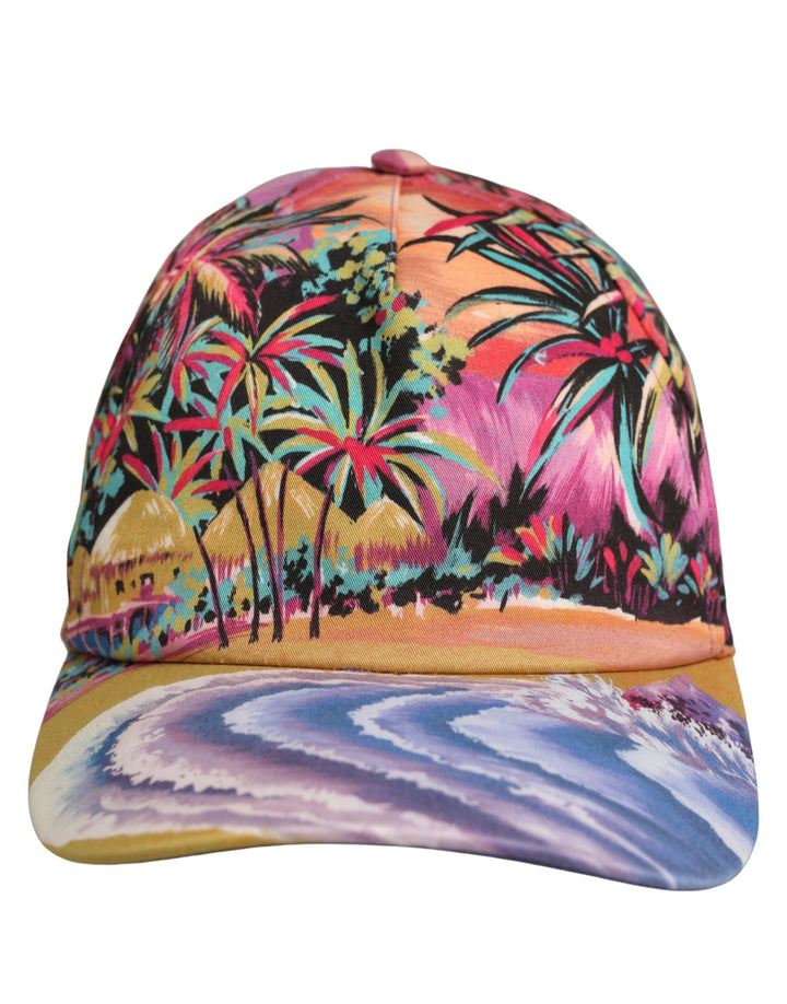Dolce &amp; Gabbana Multicolor Tropical Themed Baseball Capello Hat