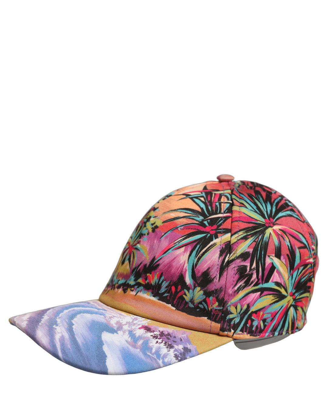 Dolce &amp; Gabbana Multicolor Tropical Themed Baseball Capello Hat
