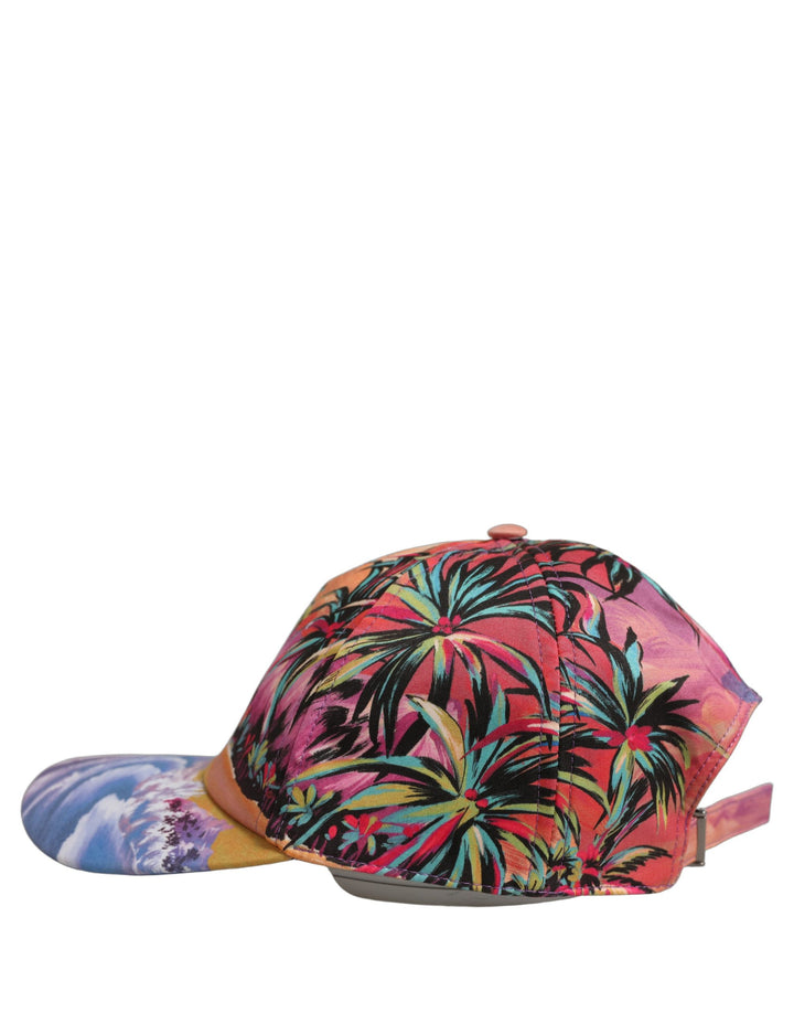 Dolce &amp; Gabbana Multicolor Tropical Themed Baseball Capello Hat