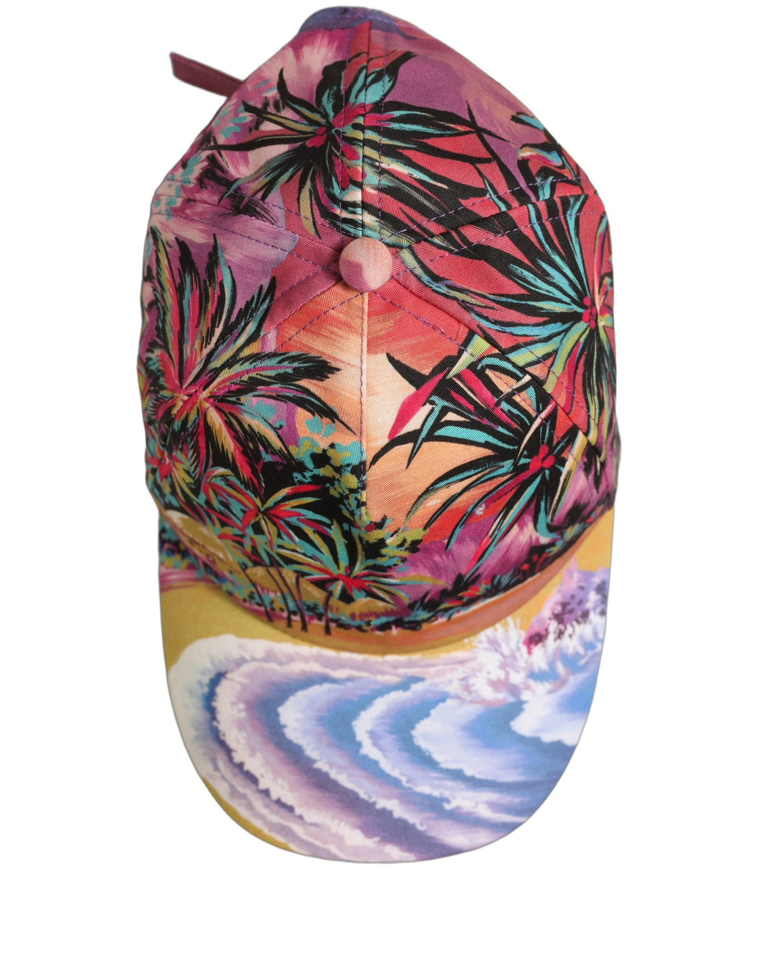Dolce &amp; Gabbana Multicolor Tropical Themed Baseball Capello Hat