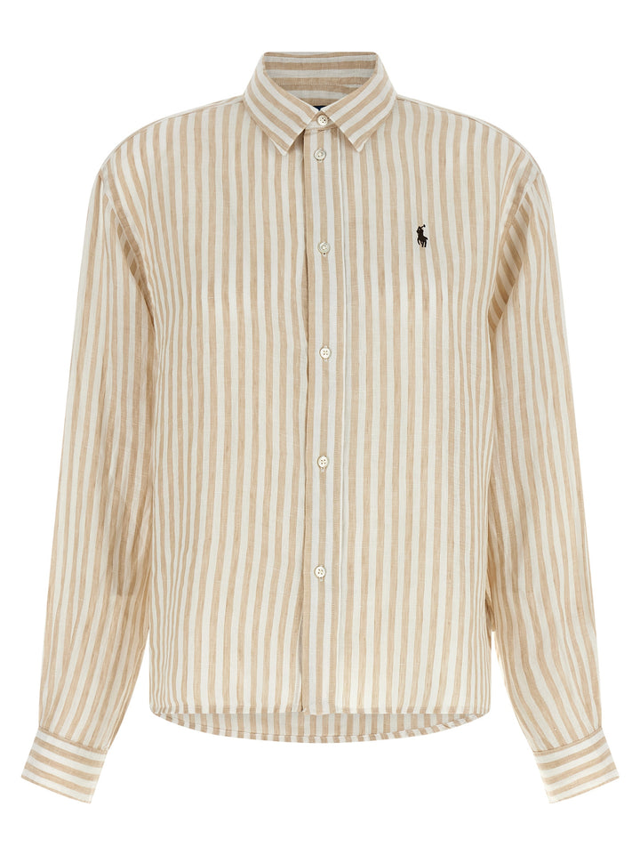 Polo Ralph Lauren Beige Linen Blouse
