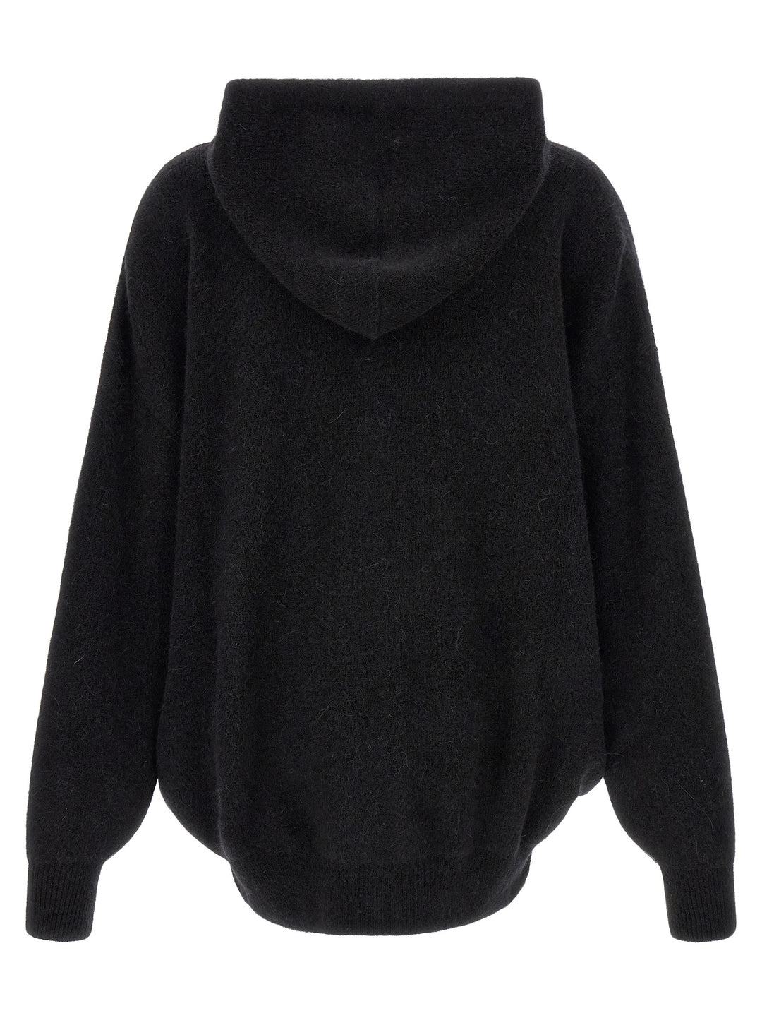 Rick Owens Black Marabou Sweatshirt