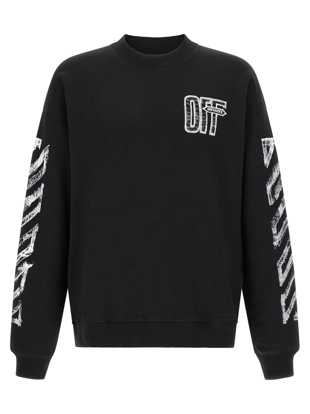 Off-White Black Cotton Sweatshirt