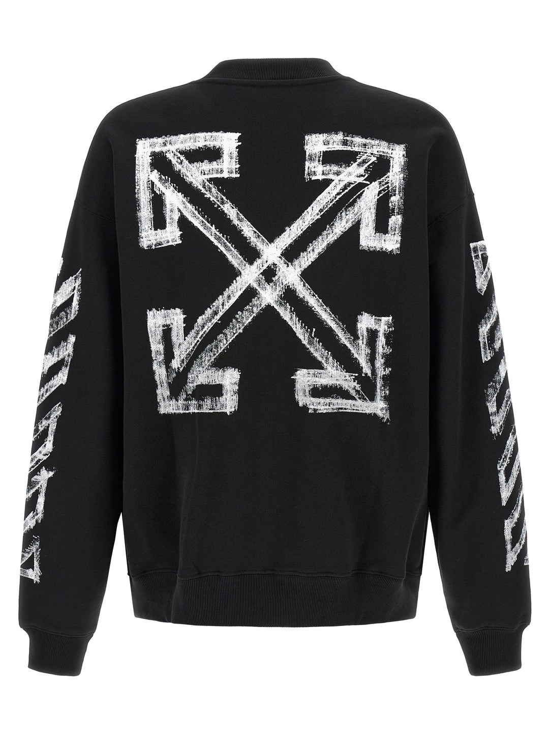 Off-White Black Cotton Sweatshirt