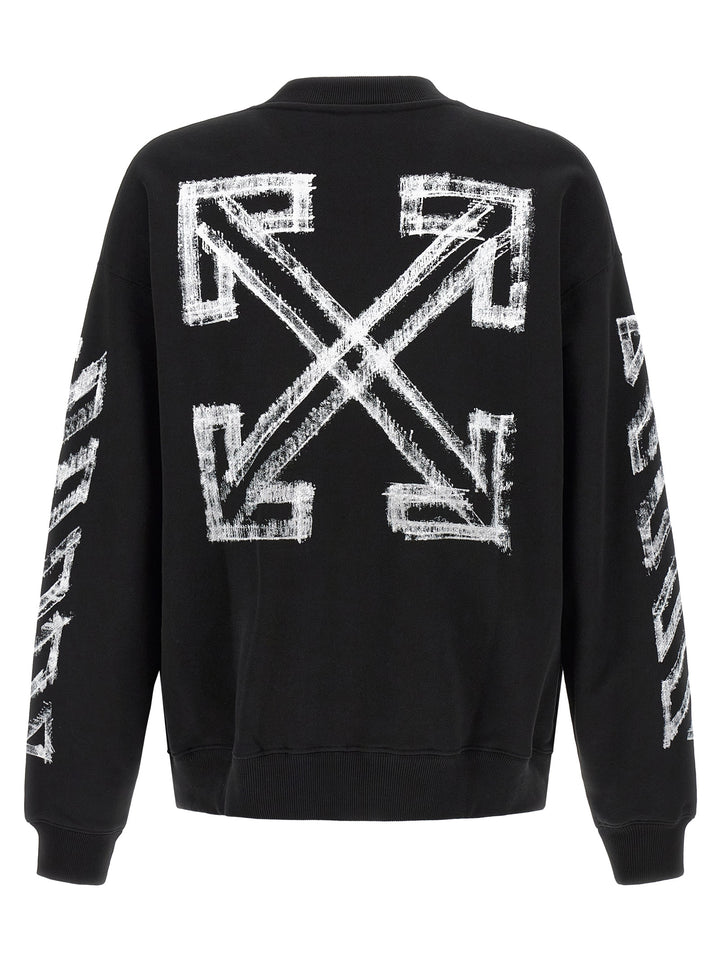 Off-White Black Cotton Sweatshirt