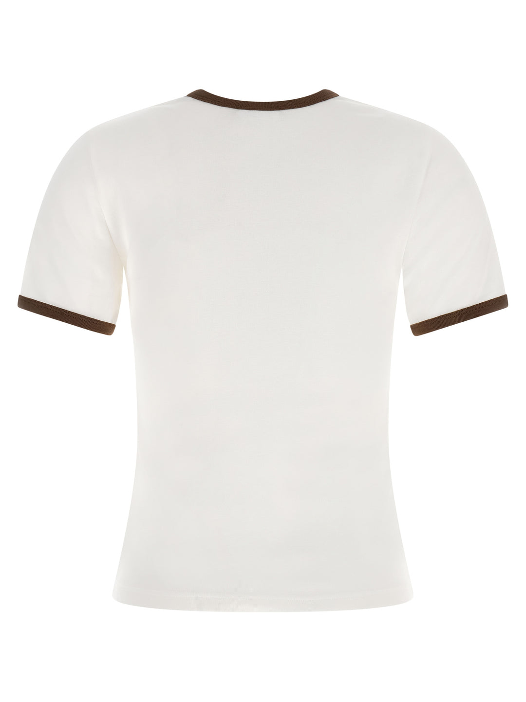 Courrèges Brown Cotton T-Shirt