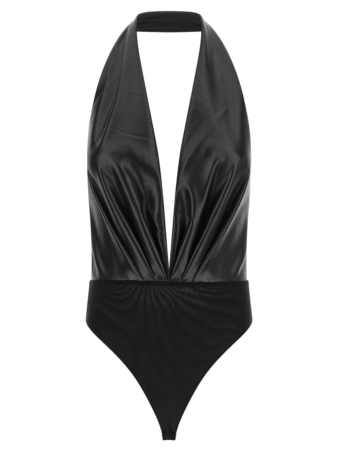 The Andamane Black Polyester Bodysuit