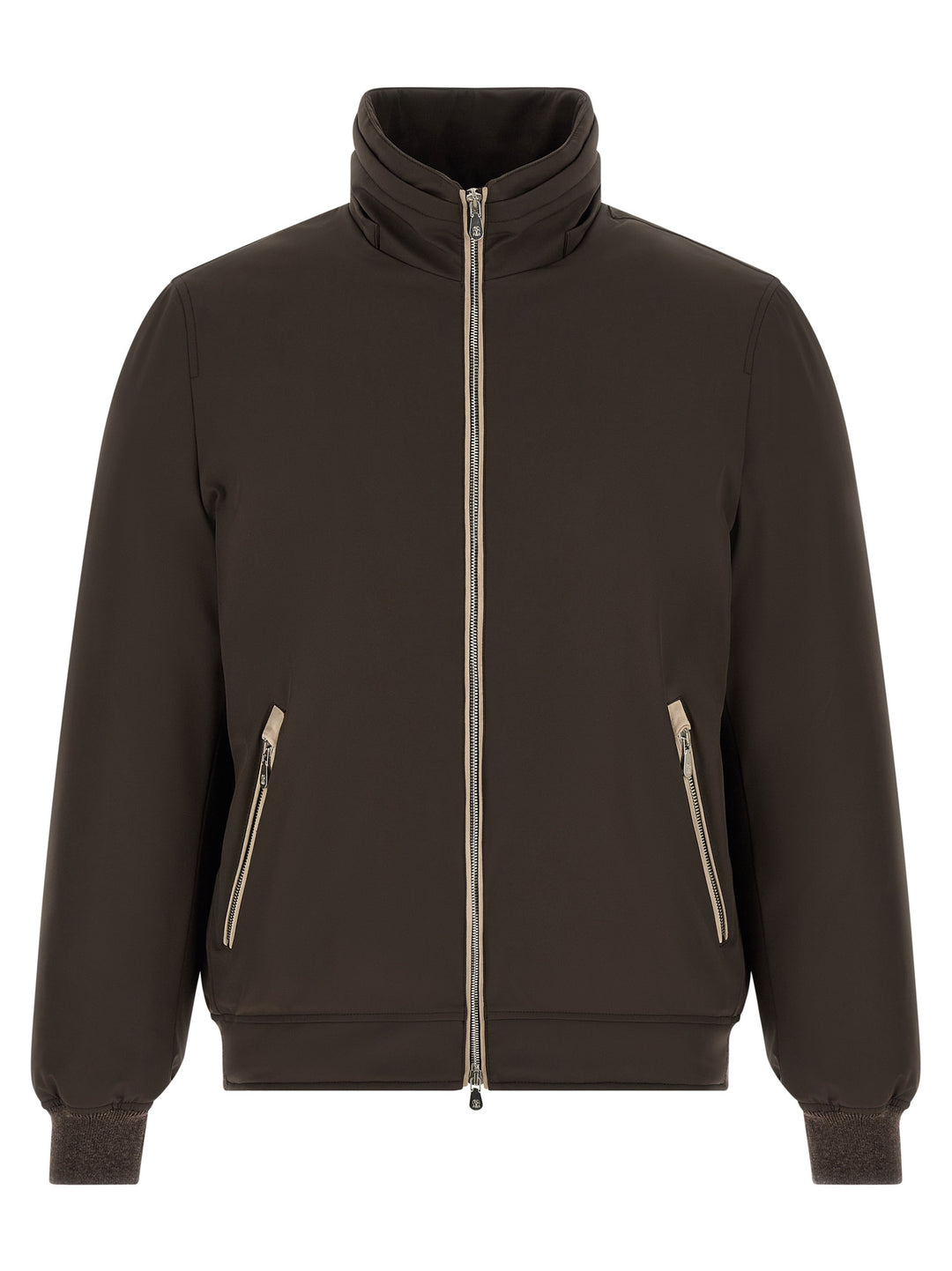 Brunello Cucinelli Brown Polyamide Full-Length Jacket