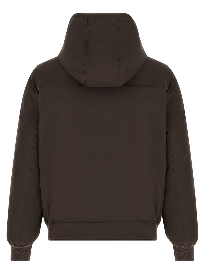 Brunello Cucinelli Brown Polyamide Full-Length Jacket