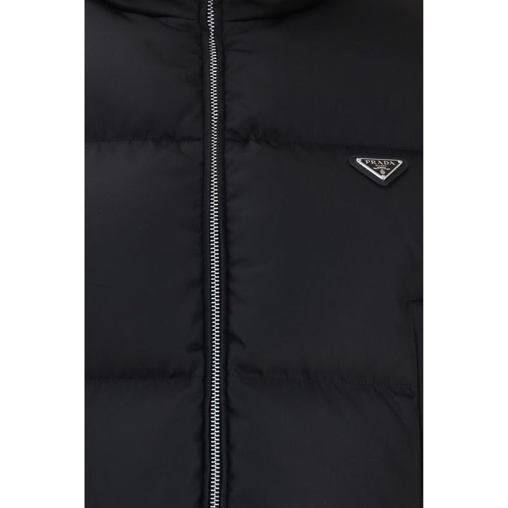 Prada Black Goose Down Full-Length Jacket