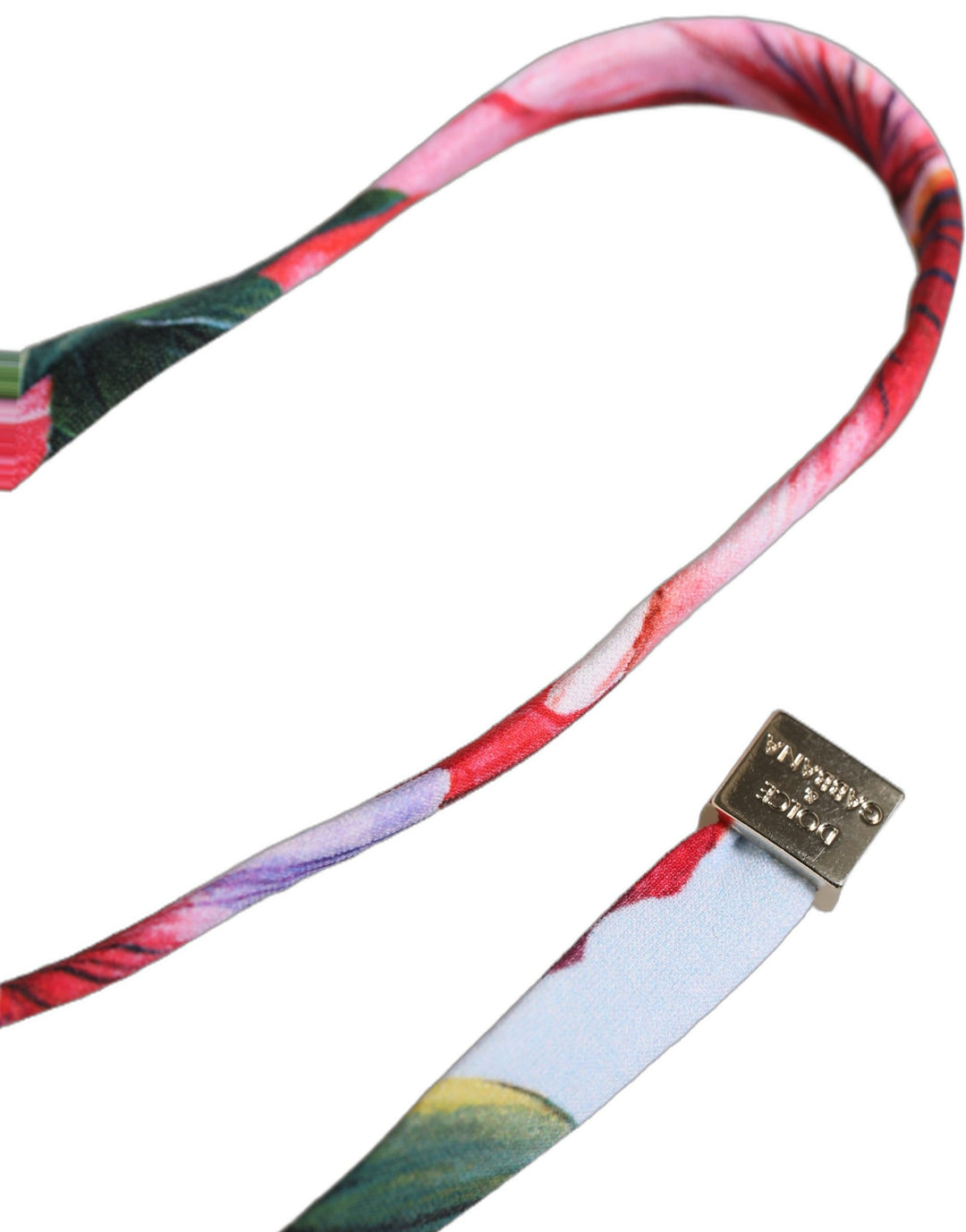 Dolce &amp; Gabbana Multicolor Floral Triangle Beachwear Bikini Top