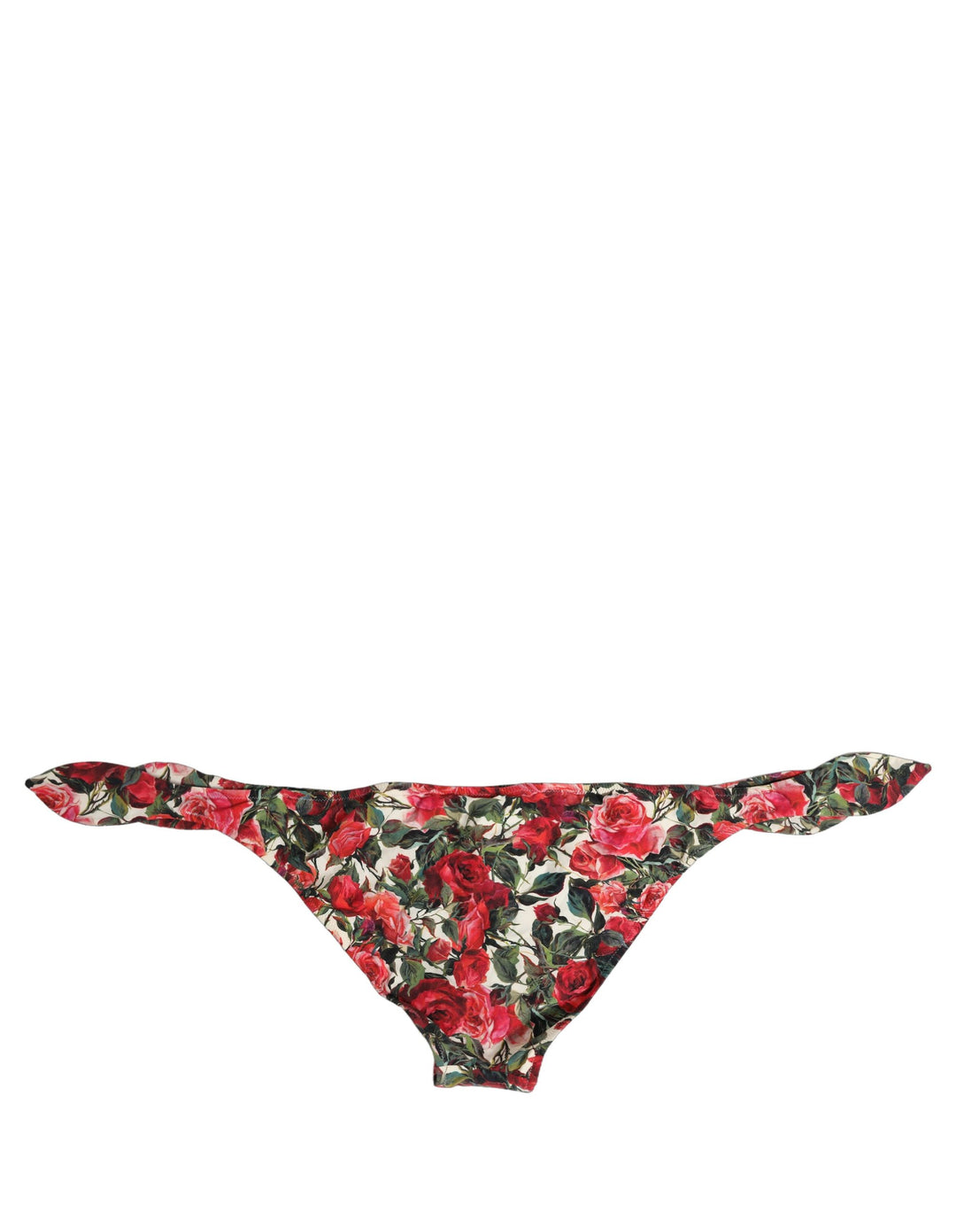 Dolce &amp; Gabbana Multicolor Floral Print Beachwear Bikini Bottom