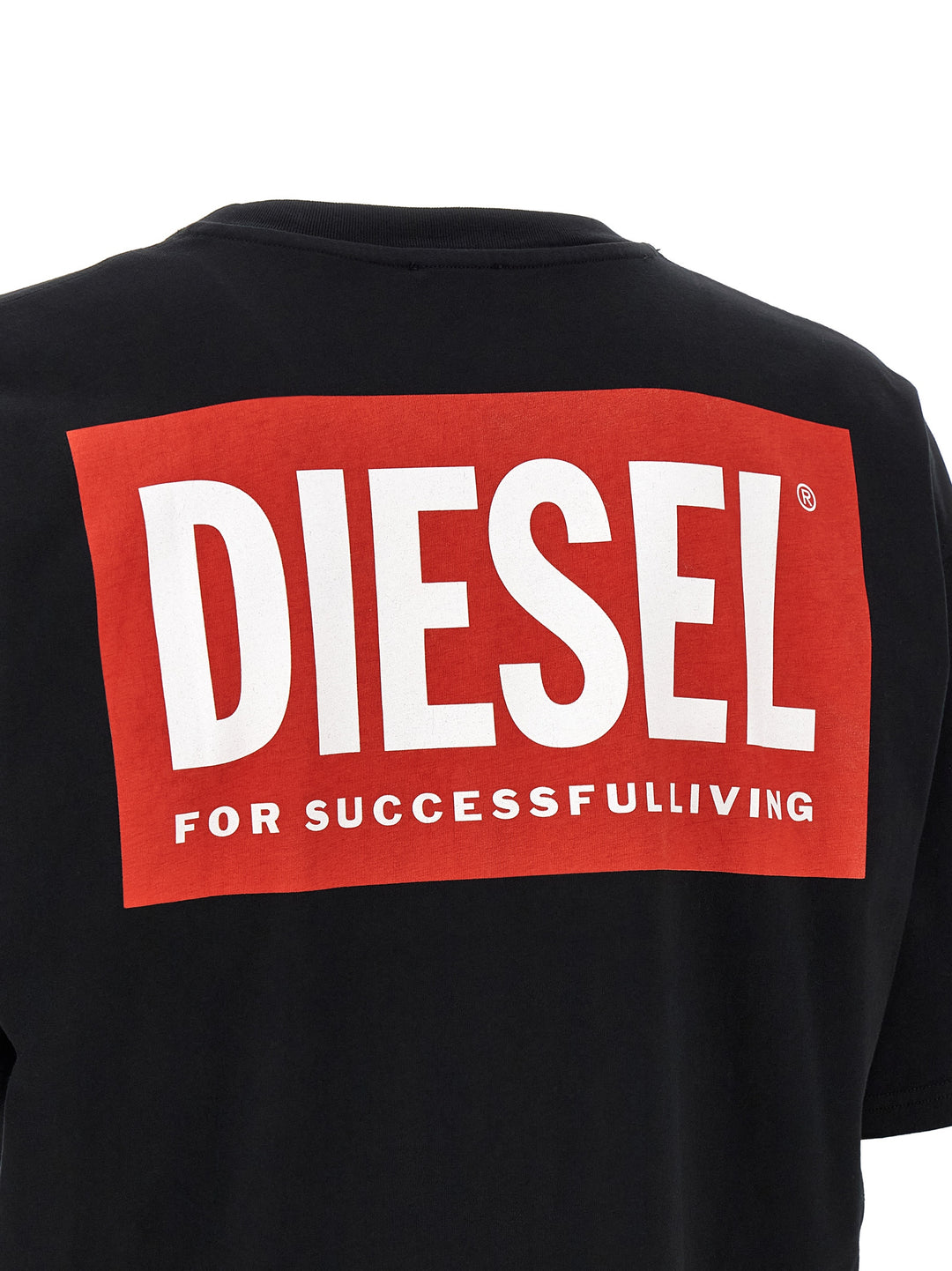 Diesel Black Cotton T-Shirt