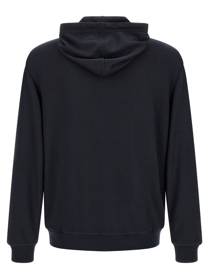 Brunello Cucinelli Blue Cashmere Sweatshirt