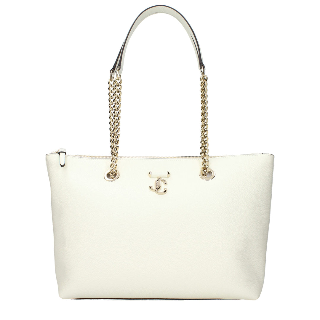 Jimmy Choo White Leather Shoulder Bag