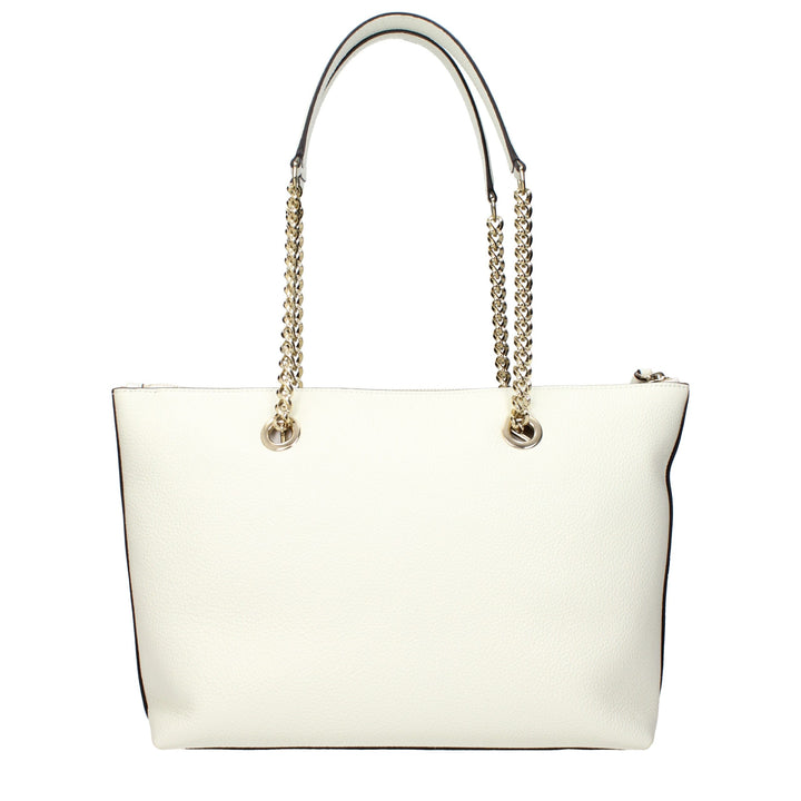 Jimmy Choo White Leather Shoulder Bag
