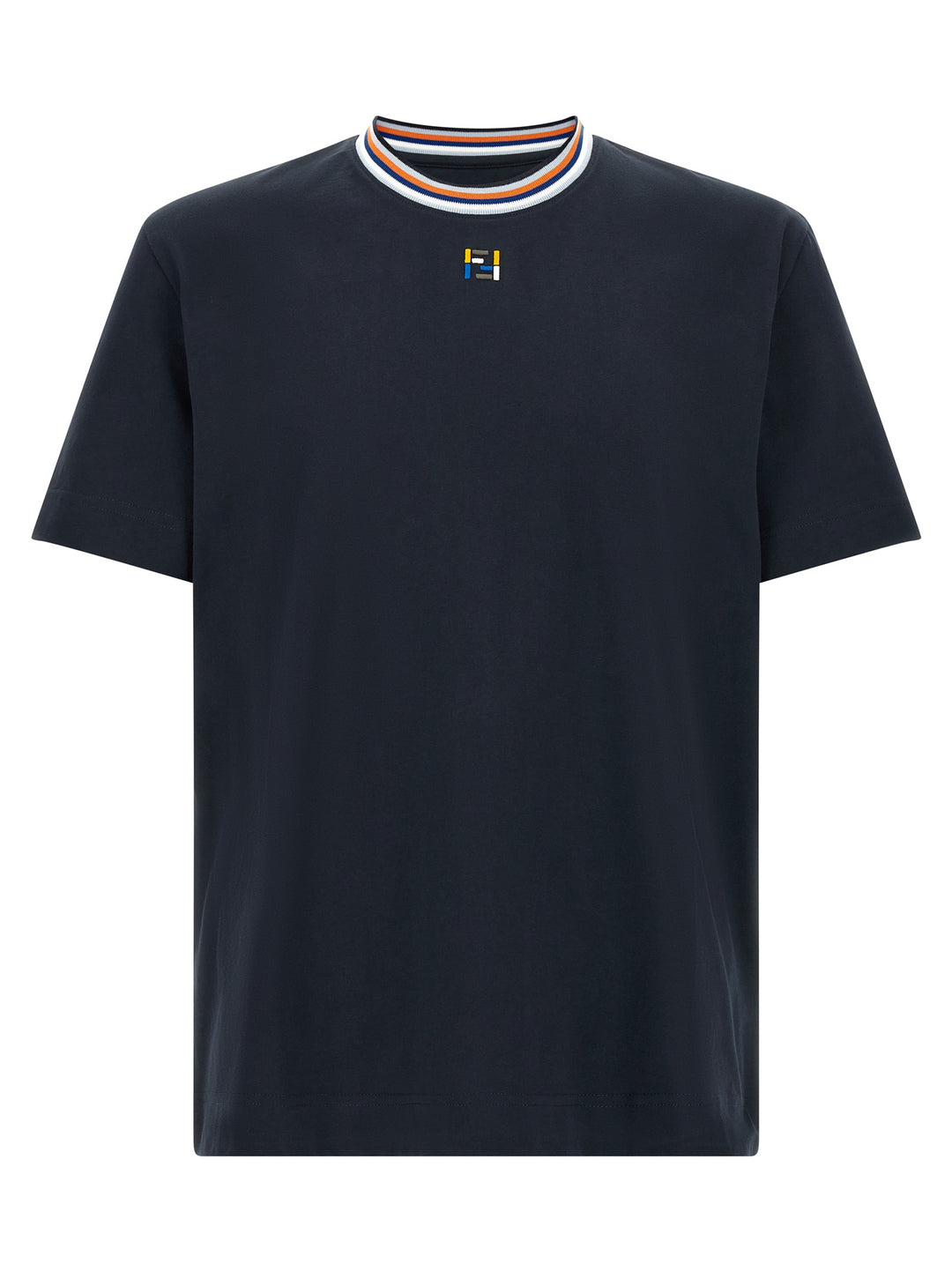 Fendi Blue Cotton T-Shirt
