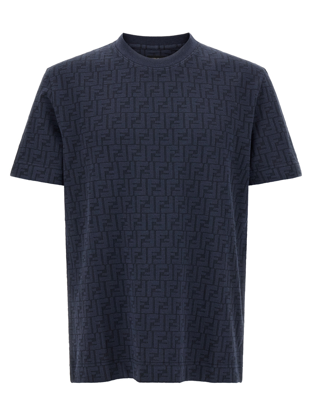 Fendi Blue Cotton T-Shirt