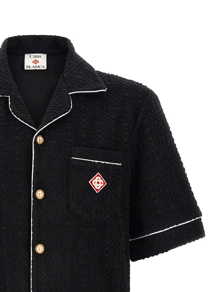 Casablanca Black Cotton Pattern Shirt