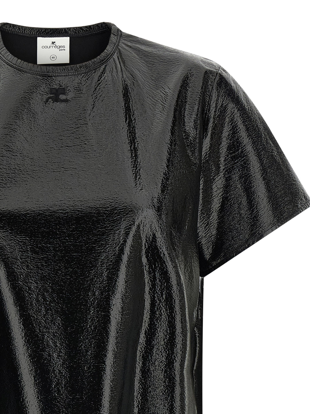 Courrèges Black Viscose Short Dress