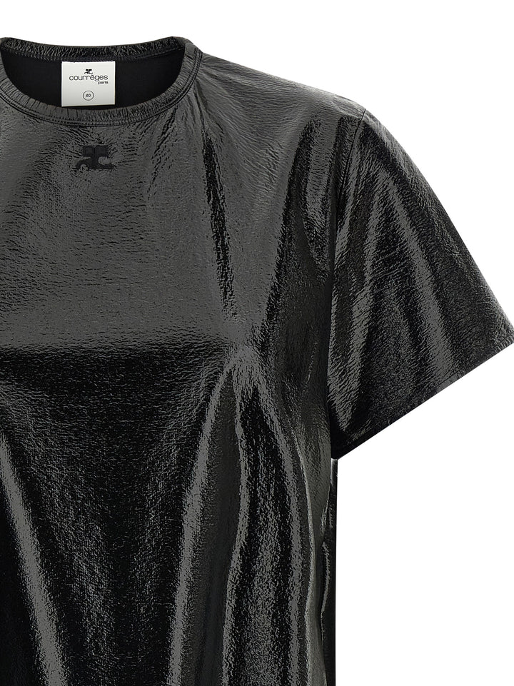 Courrèges Black Viscose Short Dress