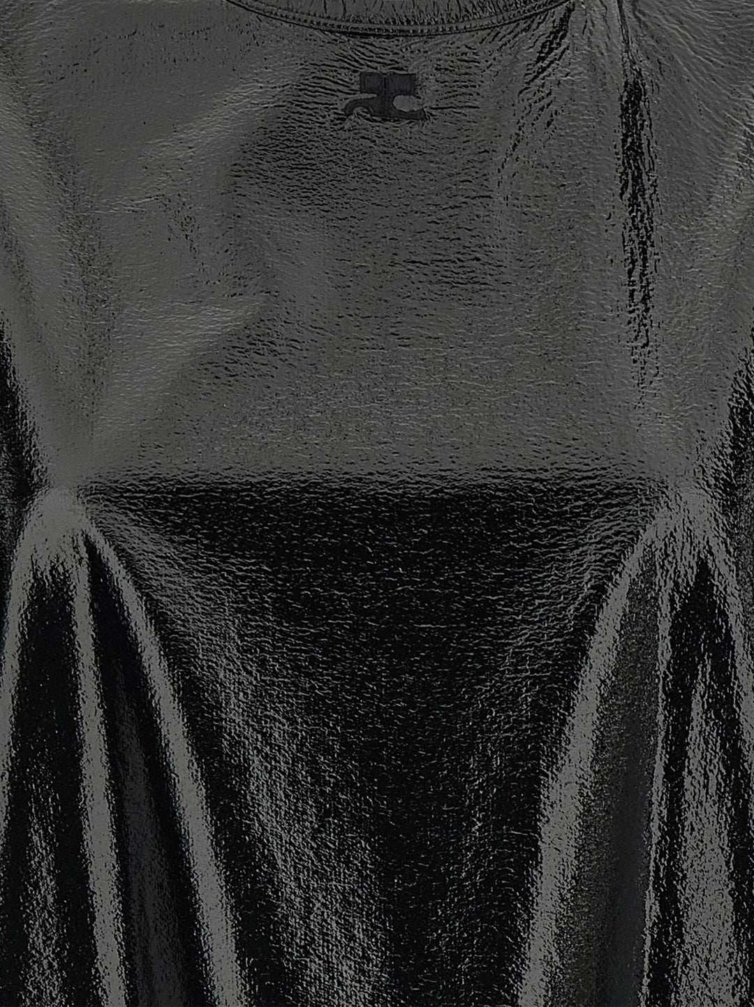 Courrèges Black Viscose Short Dress