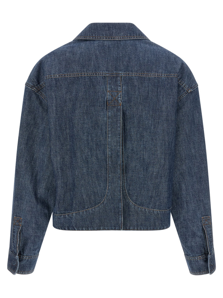 Fendi Blue Cotton Denim Jacket