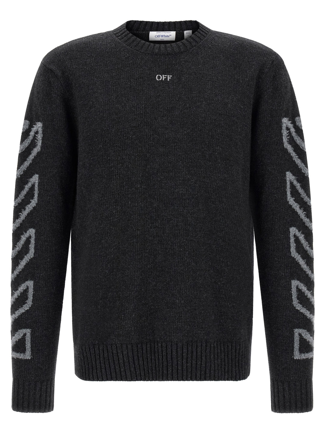 Off-White Gray Wool Cardigan