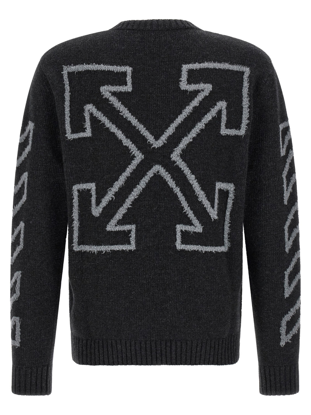 Off-White Gray Wool Cardigan