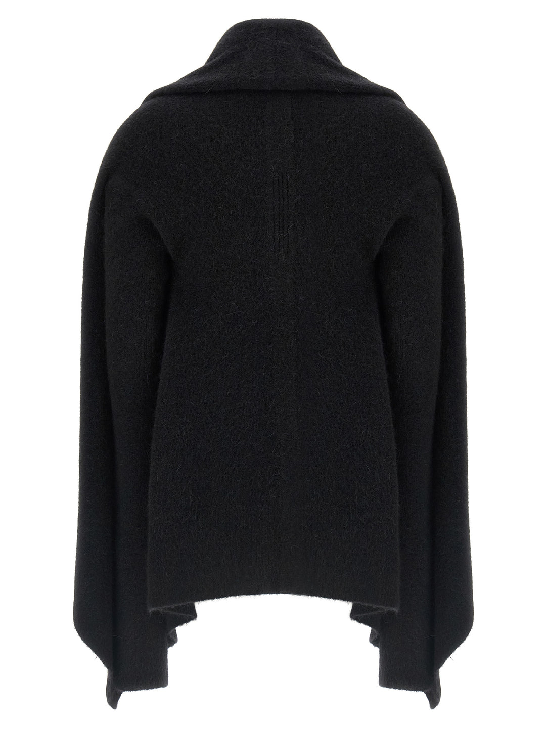 Rick Owens Black Marabou Cardigan