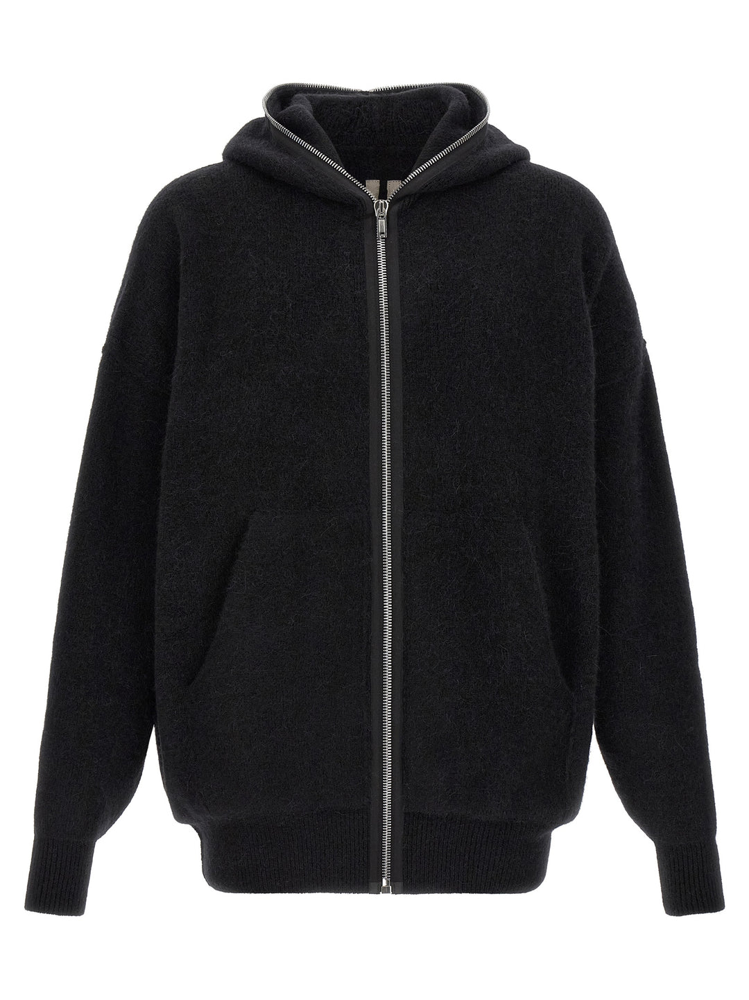 Rick Owens Black Marabou Sweatshirt