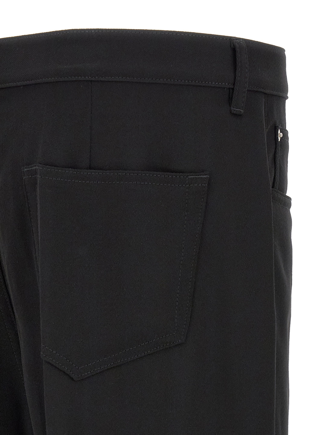 Rick Owens Black Cotton Relaxed Fit Jeans